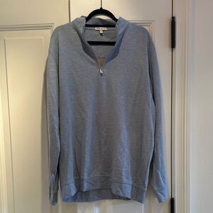 Peter Millar Men's Sky Blue Zip-Up Sweater